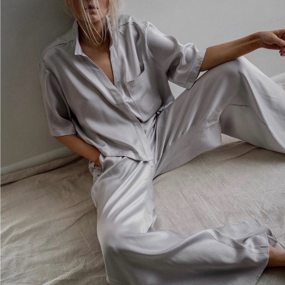 Lunya pajama set cloud grey
